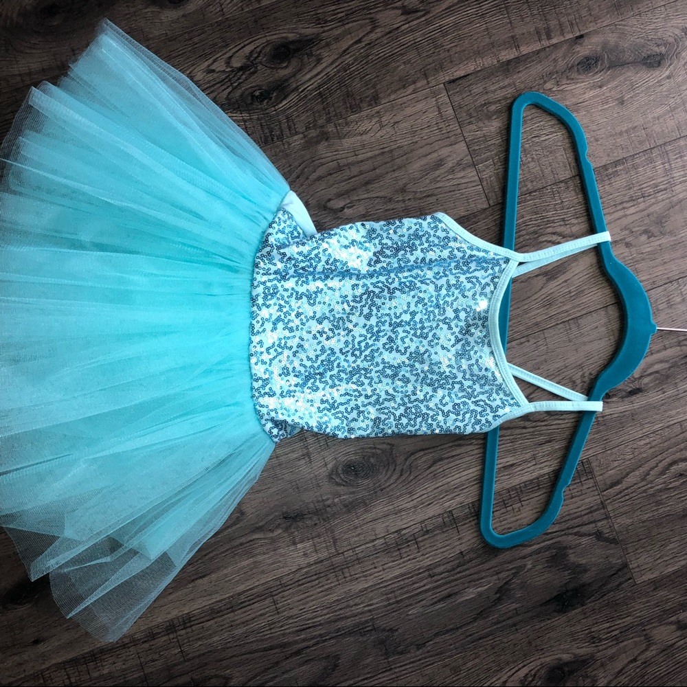 Blue sequins ballet tutu